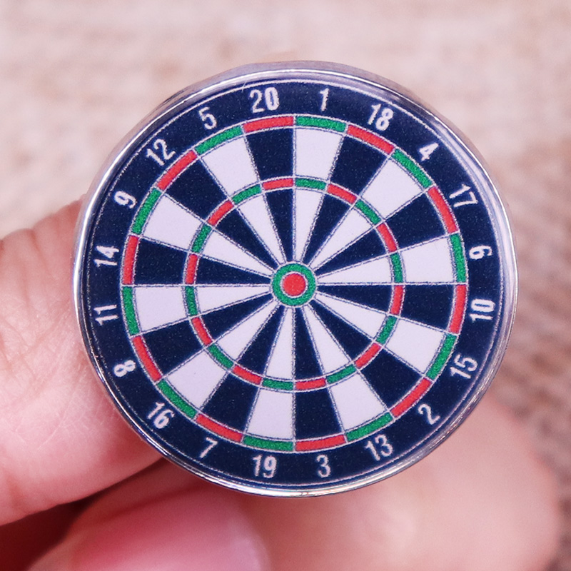 Board Game Loop - Darts Board Brooch Button Badge Darts