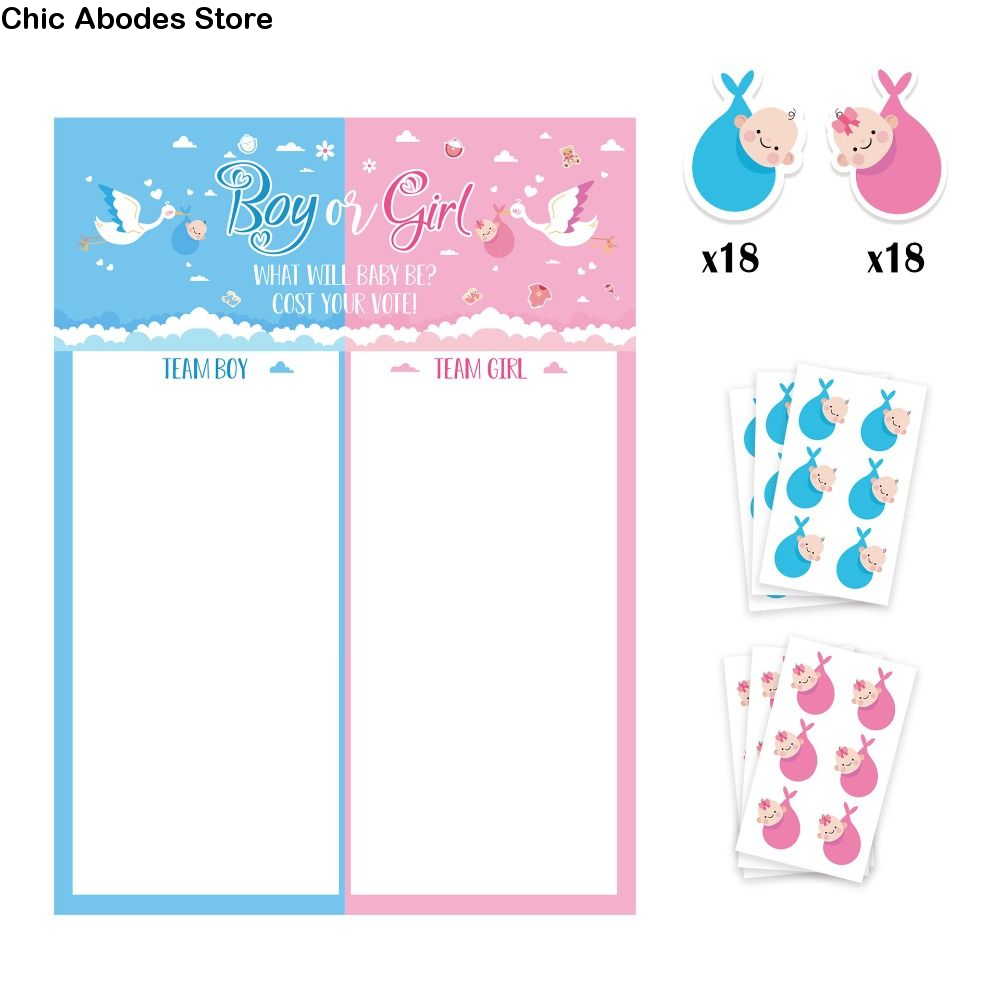 With Stickers Gender Revealed  - Board Game Or Boardgame review and price