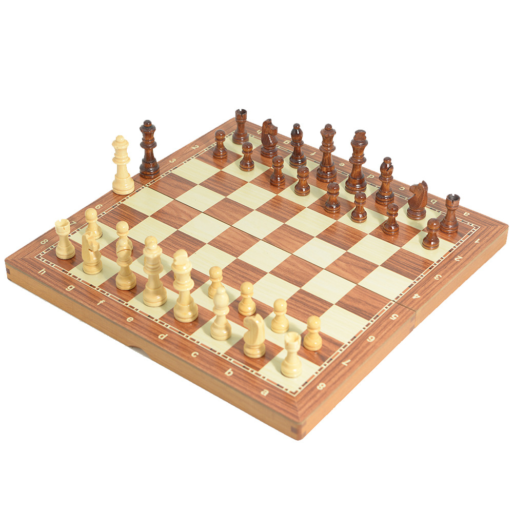 Magnetic Wooden Folding Chess  - Board Game Quacks review and price