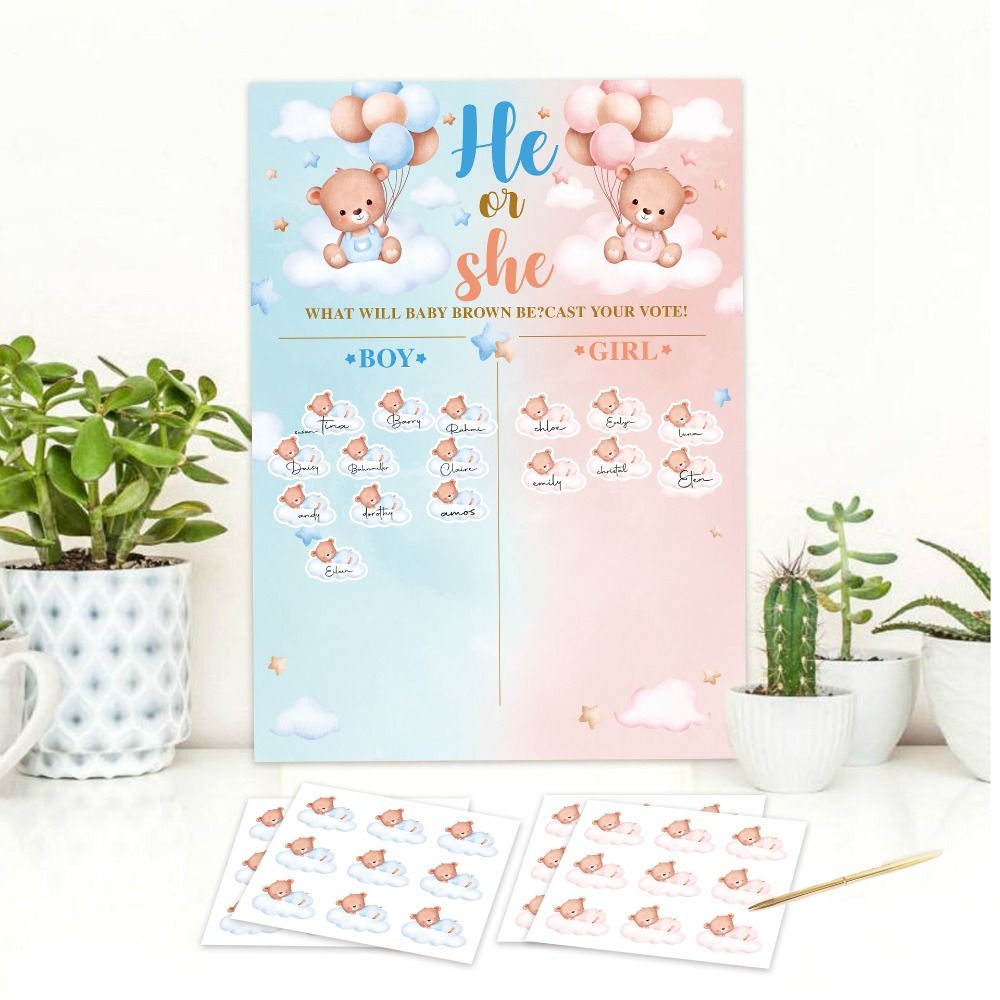 With Stickers Gender Revealed  - Board Game Or Boardgame review and price