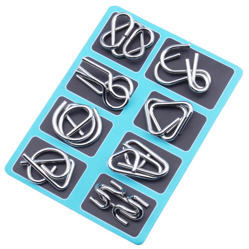 8 Pieces Metal Puzzle Set Clas - Board Game Quarto review and price