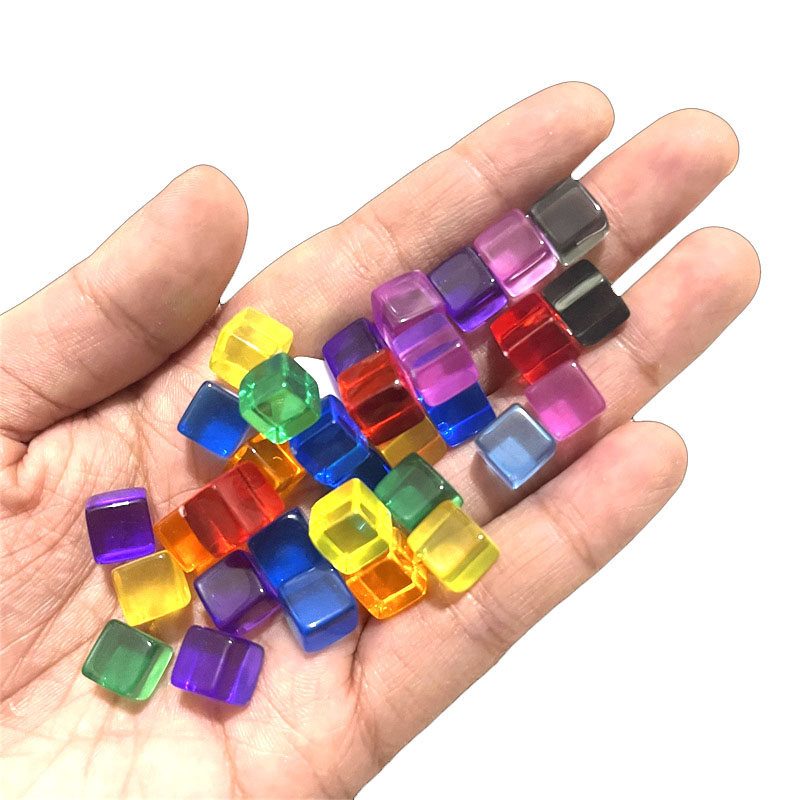 100pcs/set 8mm Clear Cube Dice - Board Game Loop review and price
