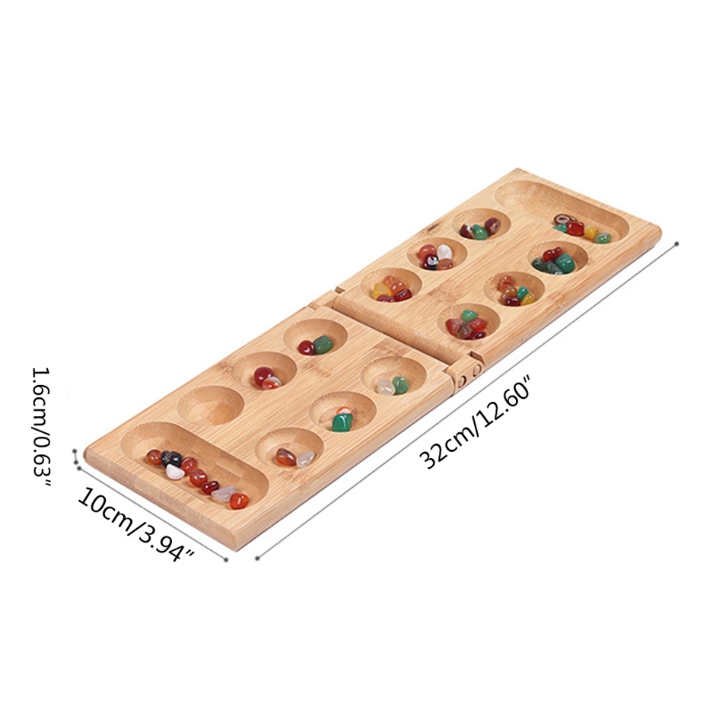 Mancala Board Game with Colorf - Chess Set Wooden review and price