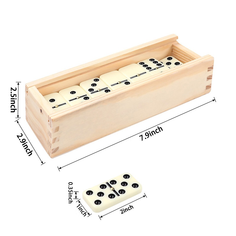Ivory Double Six Duo Mino Domi - Chess Set Wooden review and price