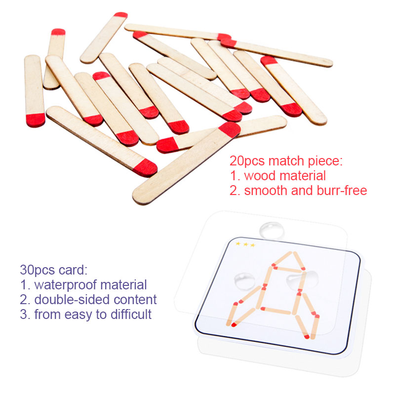 Montessori Matches Puzzles Gam - Board Game Quarto review and price