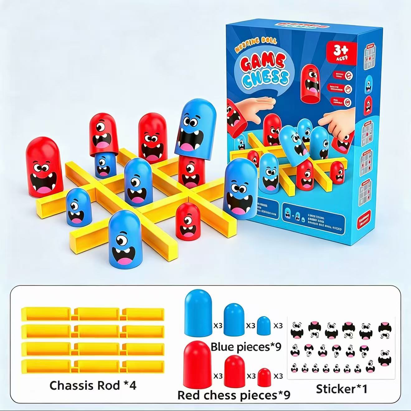 Tic-Tac-Toe Eat-and-Be-Sized S - Board Game Arena review and price
